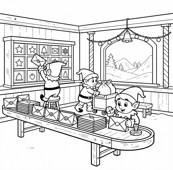 FREE Christmas Coloring Pages PDF and Letter to Santa PDF Downloads for kids