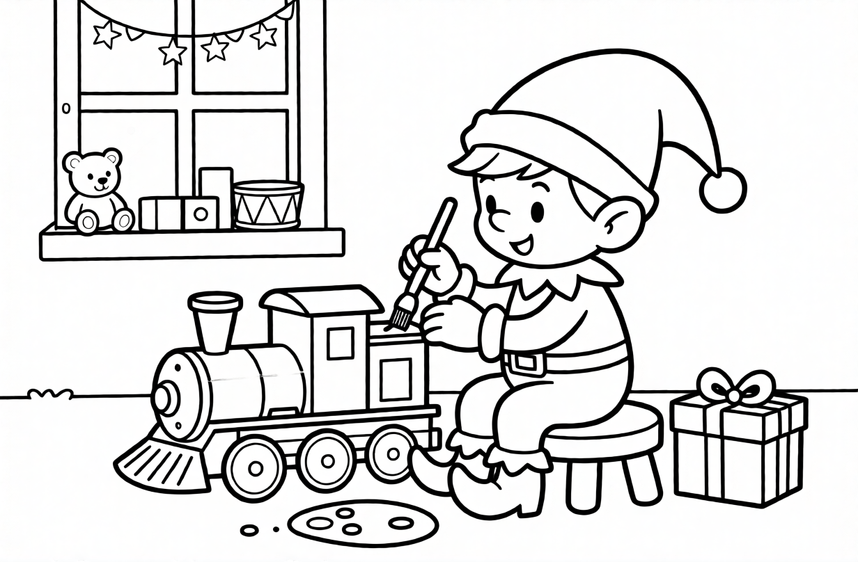 Free Christmas Coloring Pages for Kids PDF Download - Christmas Coloring Book for Kids Free PDF Downloads - printable