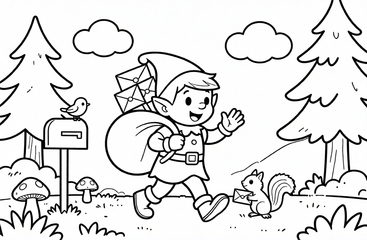 Free Christmas Coloring Pages for Kids PDF Download - Christmas Coloring Book for Kids Free PDF Downloads - printable