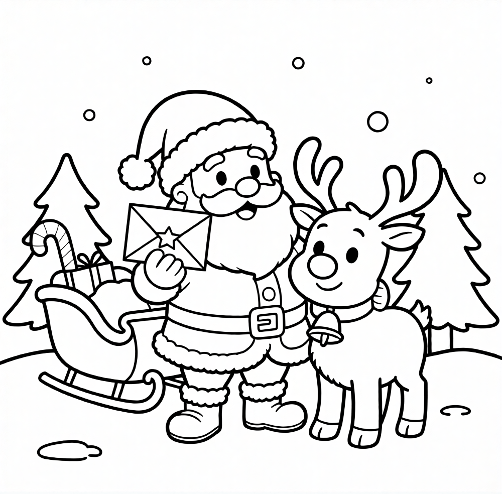 Free Christmas Coloring Pages for Kids PDF Download - Christmas Coloring Book for Kids Free PDF Downloads - printable