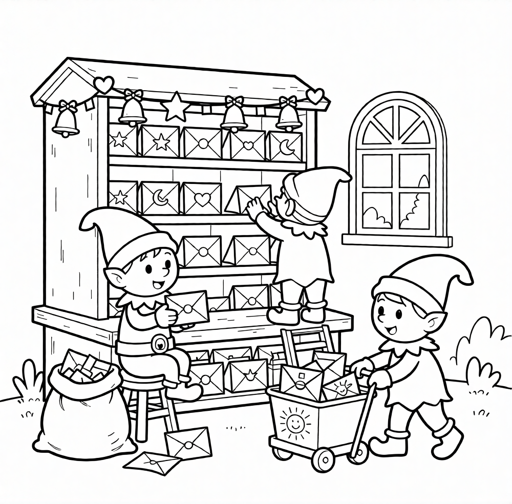 Free Christmas Coloring Pages for Kids PDF Download - Christmas Coloring Book for Kids Free PDF Downloads - printable