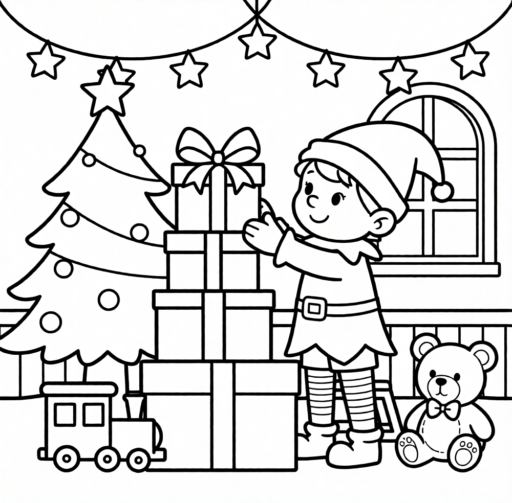 Free Christmas Coloring Pages for Kids PDF Download - Christmas Coloring Book for Kids Free PDF Downloads - printable