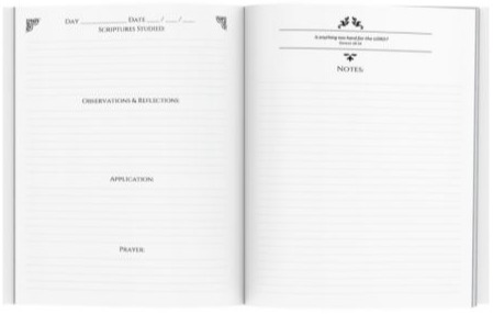 Weekly S.O.A.P. Bible study planner & journal with Bible quotes