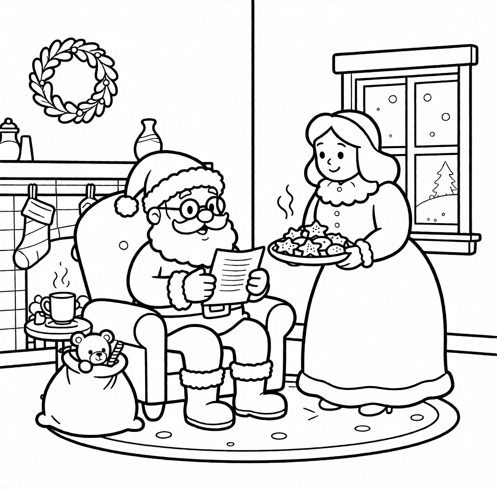 Free Christmas Coloring Pages for Kids PDF Download