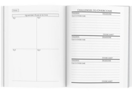 Big 5 Year Plan Goal Planner Set yearly objectives and prepare for potential obstacles