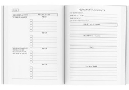 Big 5 Year Plan Goal Planner Weekly Action Steps: Know exactly what to focus on each week