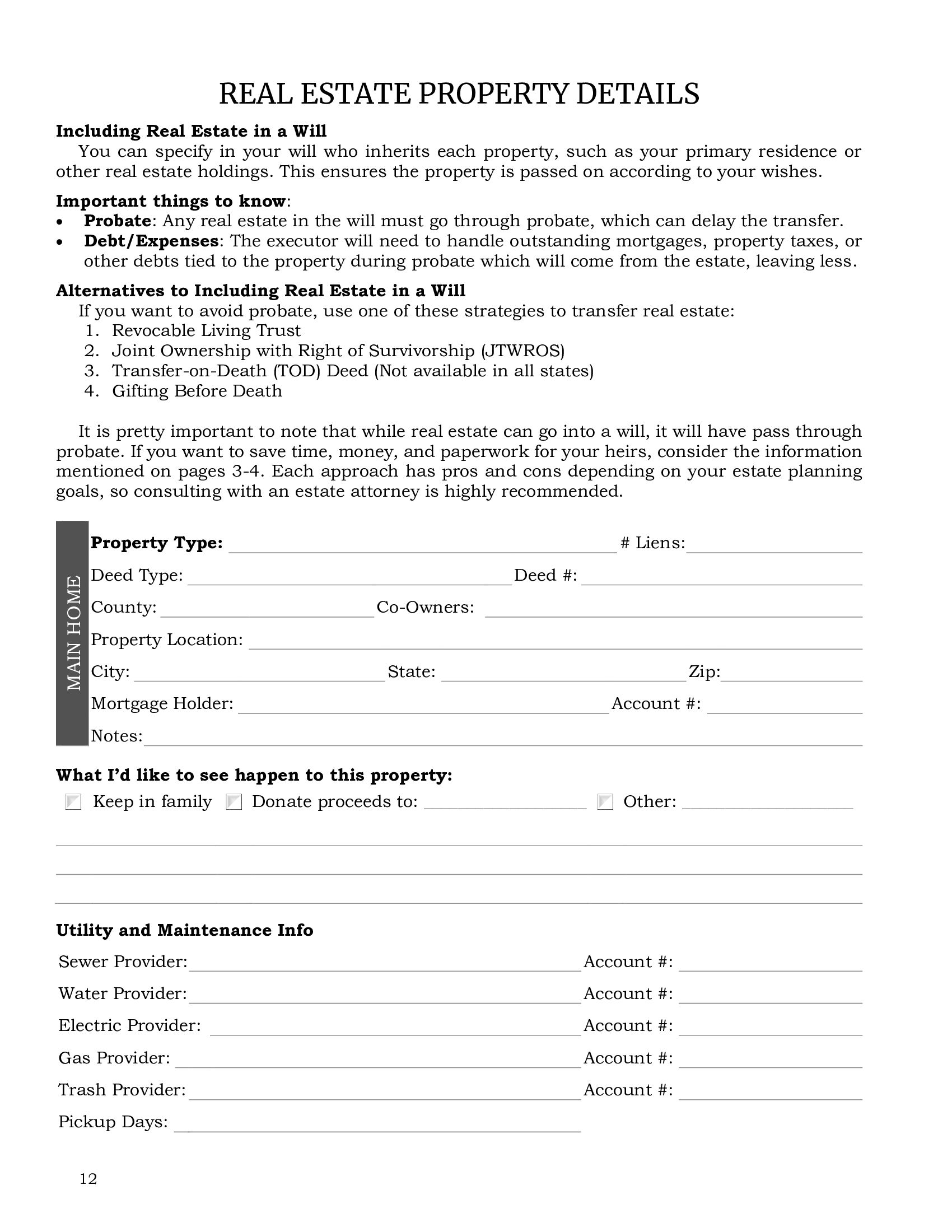 My Ultimate Escape Plan End-Of-Life Planner: To Haunt Your Loved Ones Less - Organized Checklists