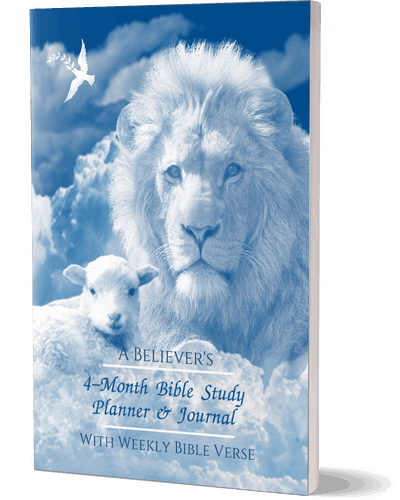 A Believer's 4-Month Bible Study Planner & Journal With Weekly Bible Verse: SOAP Bible Study Journal & Daily Scripture Tracker with quotes from the bible